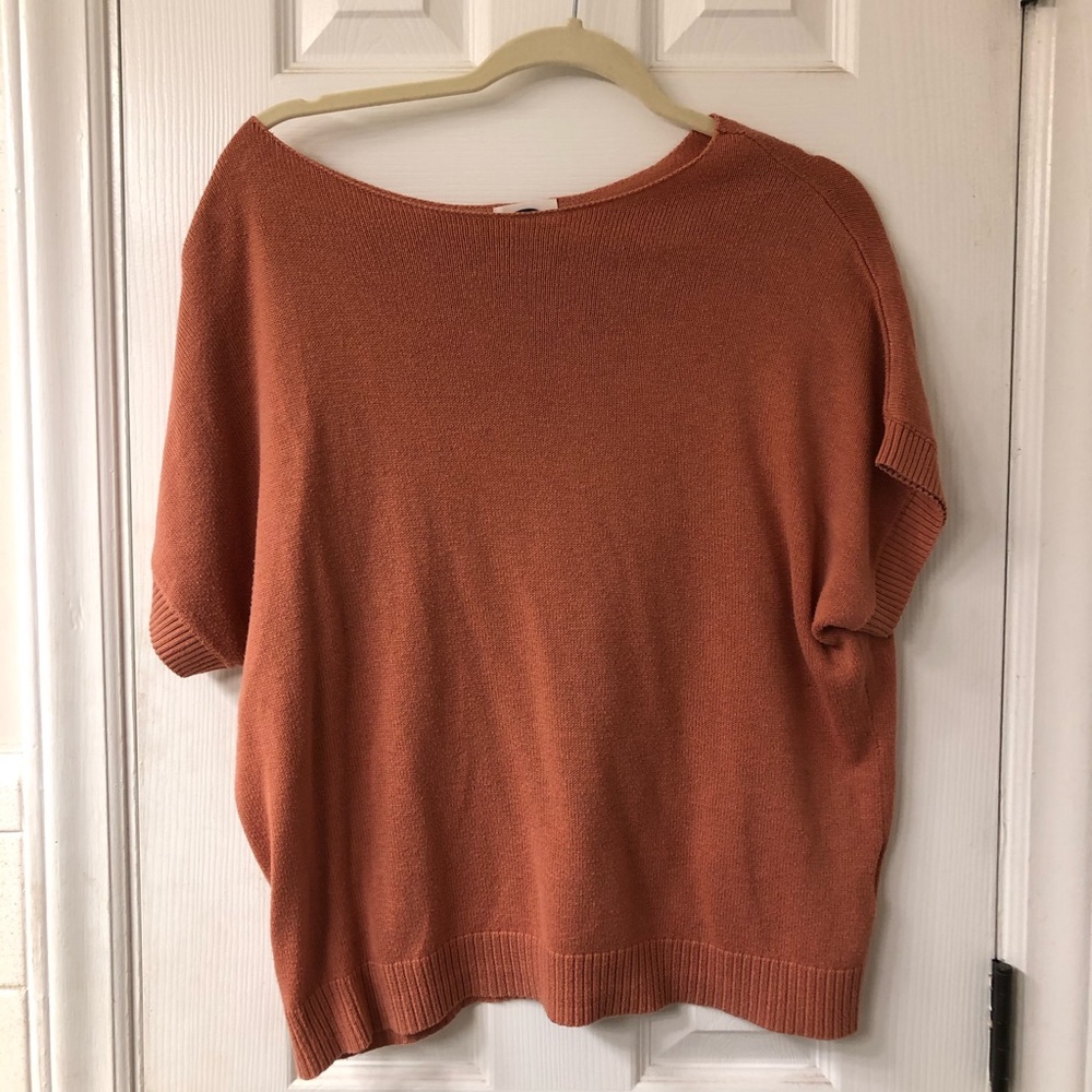 old navy light pink short sleeved knitted tee